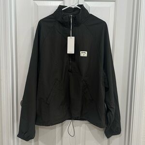 New! Staple Pigeon STPL Black Half-zip Oversized Lightweight Windbreaker Jacket